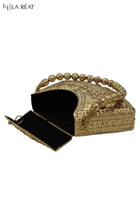 La Reat's Metly Women's Metalic Box Clutch Purse – LA RAET