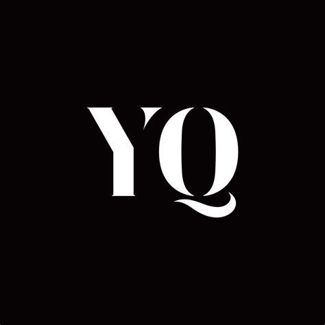 YQ Logo Monogram with Shield Shape Ribbon Design Template Stock Vector ...