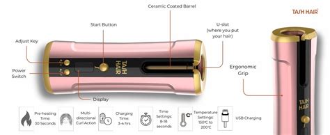 Tash Hair Twirl Cordless Automatic Hair Curler Machine | Quick Curls in ...