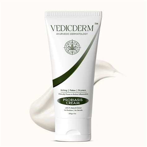 Vedicderm Psoriasis Cream with 2% Bakuchi Extract - New and Improved P ...