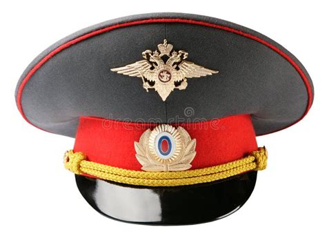 Russian Police Officer Hat stock photo. Image of department - 4174368