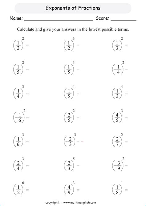 Image result for Write Fractions without Negative Exponents