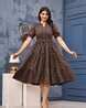 Buy Brown Booti Dresses & Gowns for Women by Label Adrija Online | Ajio.com