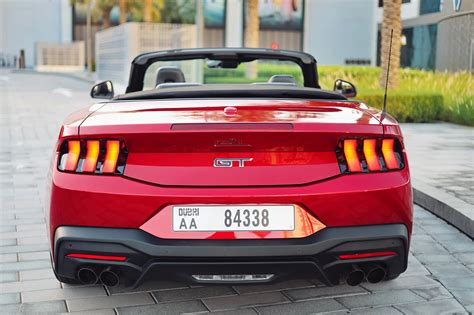 Rent Mustang GT New Gen Red Convertible in Dubai - Convertible - Octane.Rent