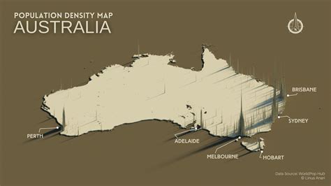 3D population density map of Australia : r/AussieMaps