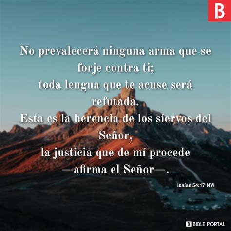 Isaías 54:17 NVI - Bible Scripture Image - Bible Portal