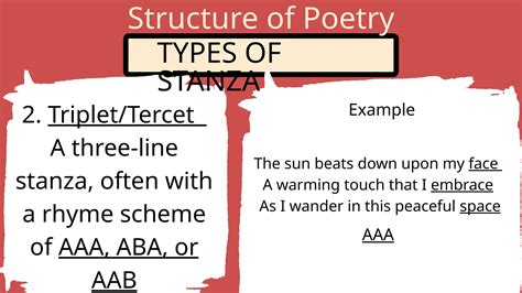 Structure of Poetry and Different Types of Stanza | PPTX