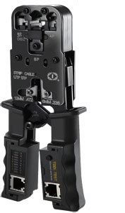 VOOCME 2 in 1 RJ45 Heavy Duty RJ45 Crimping Tool,Network Crimper Tool ...
