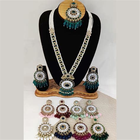 Rani Sati Jewels Gold Plated Long Necklace Set – JewelEMarket