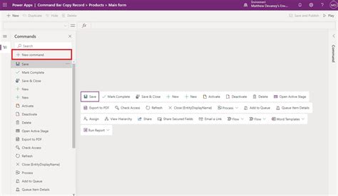 Image result for PowerApps Custom Command Bar