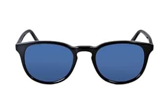 Buy Pierre Cardin Men's Blue Lens Acetate Round Sunglasses ...