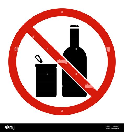 No alcohol sign, No Drinking alcohol Stock Vector Image & Art - Alamy