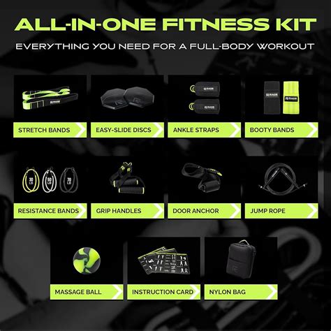 RageFitness Ex Kit Home Gym Equipment with Carry Bag - 10Pcs India | Ubuy
