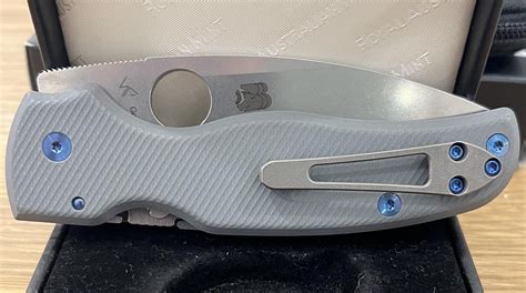 Spyderco BBB Shaman CPM-15V Mod…. Replaced the factory smooth brown G10 ...