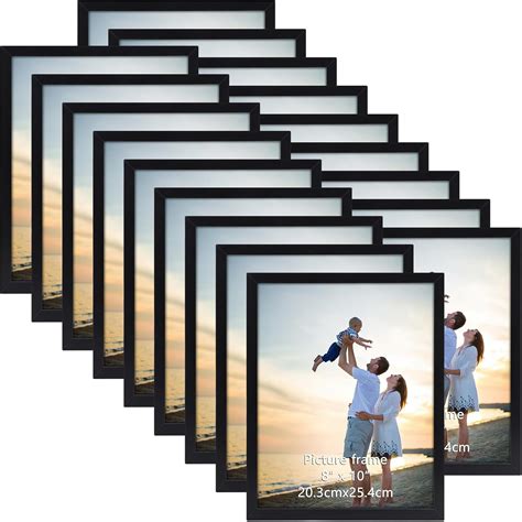 Amazon.com - Hoikwo 18 Packs 8x10 Black Multi Plastic Picture Frames ...