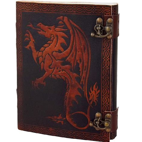 Leather Dragon Double Lock Journal - Montexoo – montexoo