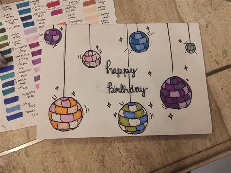 new hobby unlocked: drawing birthday cards | Cool birthday cards ...
