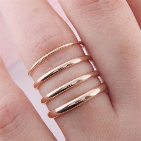 Band Women Gold Spinning Ring