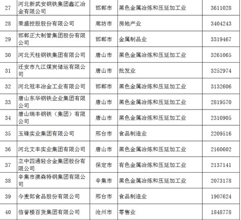 2023河北省民营企业百强榜单发布-河北发布-长城网