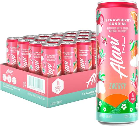 Amazon.com: Alani Nu STRAWBERRY SUNRISE Sugar Free, Low Calorie Energy ...