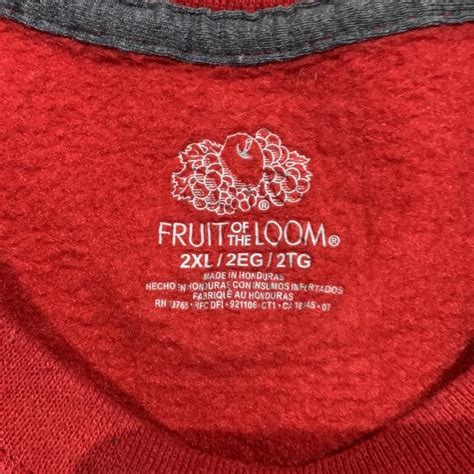 Fruit of the Loom Men's Red Jumper | Depop