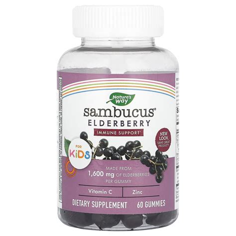 Nature's Way, Sambucus for Kids, Elderberry , 60 Gummies – canavitam