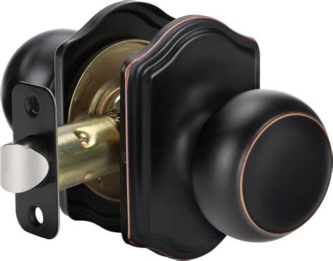 goldenwarm Oil Rubbed Bronze Passage Door Knobs, Classic Decorative ...