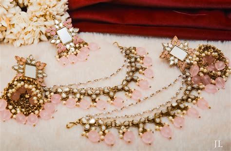 Mirror Touch Mang Tikka With Jhumkas & Side Layers – My Jewellery Love