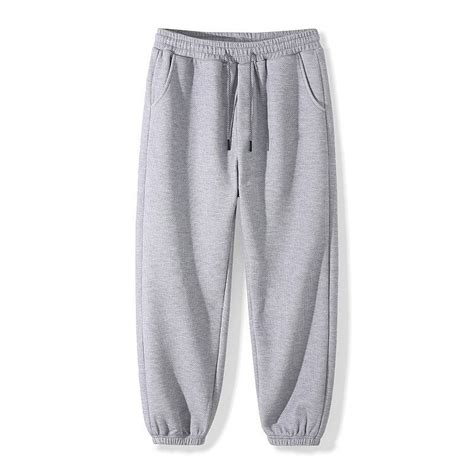 CTPDG Solid Color Sweat Pants for Men Baggy Cotton Comfortable ...
