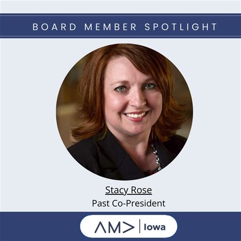 Meet Stacy Rose, Past Co-President and one of the amazing board members of AMA Iowa! 🔹 Where do ...