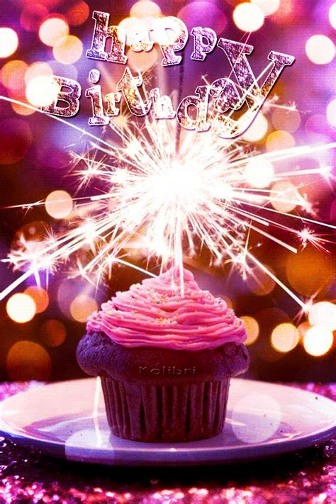 birthday cake with sparklers gif - Lekisha Donnell