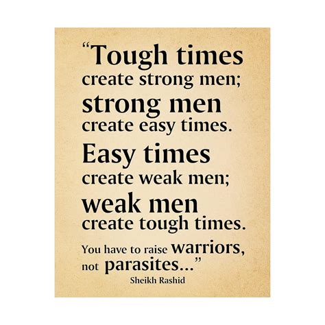 34;Tough Times Create Strong Men Motivational Quotes | Ubuy India
