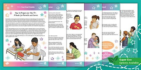 11+ Survival Guide for Parents/Carers Guide (teacher made)