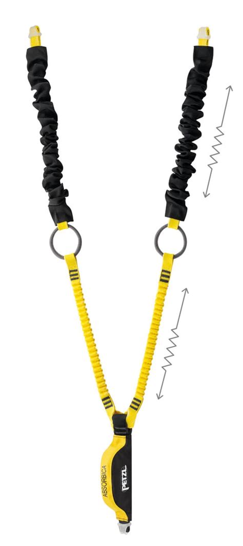 L015AA00 Petzl | Petzl 1.5m Fall Arrest Lanyard Twist Lock Locking ...