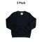 Fleece Crew Neck, Size: 4.5 Years, Color: Black, Count: Pack 3 | Michaels