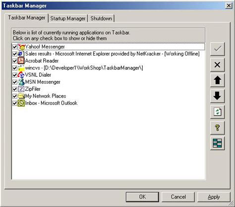 Image result for Taskbar Manager Windows 1.0