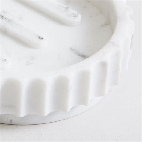 Buy Marshmallow White Textured Abstract Polyresin Freestanding Soap ...