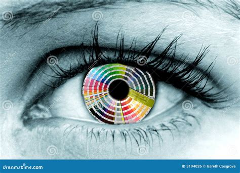 Colour Wheel Eye stock photo. Image of printers, iris - 3194026
