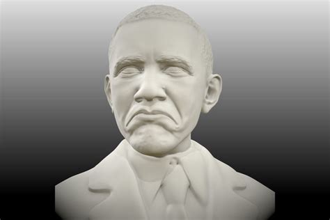 Obama not bad meme sculpt 3D model 3D printable | CGTrader