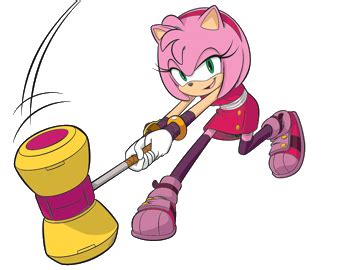 Amy Rose hammer smash by Markendria on DeviantArt