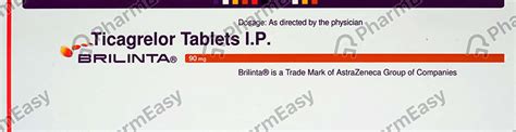 Brilinta 90 MG Tablet (14): Uses, Side Effects, Price & Dosage | PharmEasy