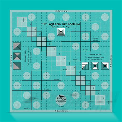 Creative Grid 10 Log Cabin Tutorial 的图像结果