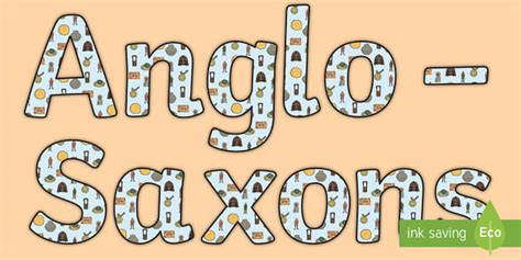 Anglo Saxon Display Lettering | Colourful Display Header