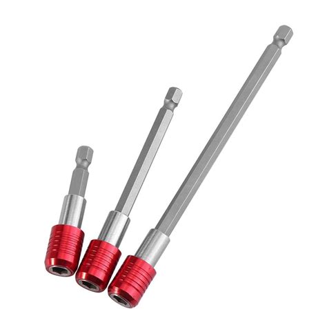 Drill Bit Socket, 3pcs Bit Holder Extension Bar For 1/4" Hex Shank ...