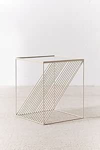 DDecorware Modern in Square Iron Coffee Table, Stool Made of Iron and ...