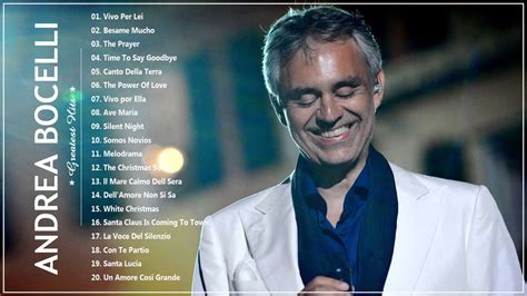 Andrea Bocelli greatest hits - Top 20 best songs of Andrea Bocelli ...