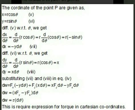 Derive the expression for torque or angular momentum in cartesion co ...