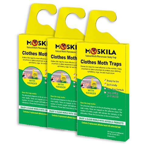 Moskila Pantry Moths Trap Clothes Moths Pheromone Traps Sticky Traps ...