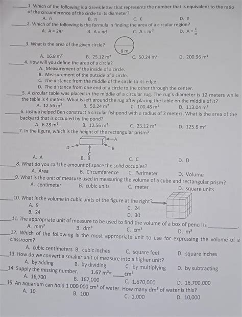 Direction: Read each item carefully and solve for the correct answer ...