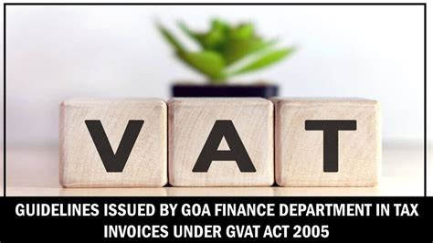 Guidelines Issued by Goa Finance Department for issuance of Tax ...